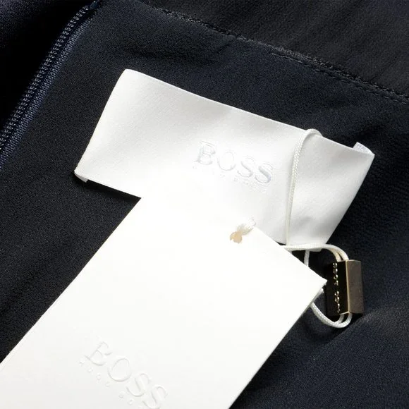 Hugo Boss Women's Dalatena Navy Blue Evening Maxi Dress US 2 IT 38